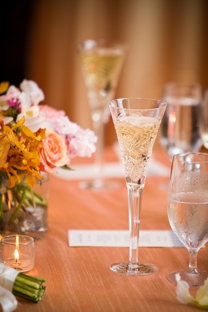 reception tableの写真素材