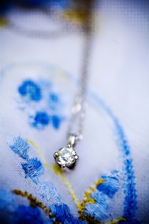 Diamond necklaceの写真素材