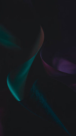 Abstract background of colored paper curved shaped wallpaper.の素材