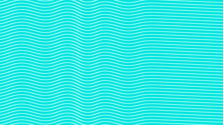 Seamless pattern with wavy lines in turquoise colors