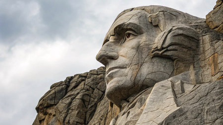 Statue of Mount Rushmore.の素材