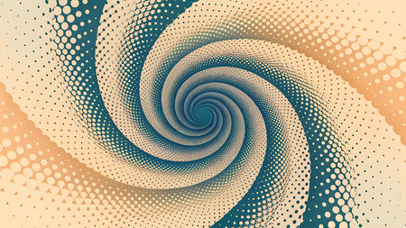 Abstract background with halftone effect illustration for your designの素材