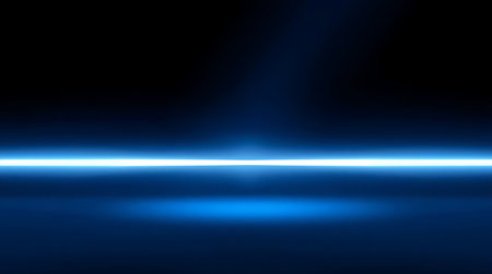 Abstract blue light background with copy space. Futuristic technology concept.の素材