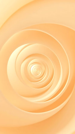 abstract orange background with smooth lines and curves in the form of spirals.の素材