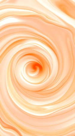 abstract background with smooth lines and waves in orange and white colorsの素材