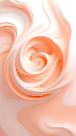 close up of  a cream swirl liquid as backgroundの素材