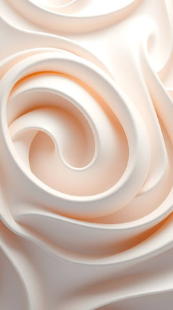 close up of  a white silk swirl   like abstract backgroundの素材