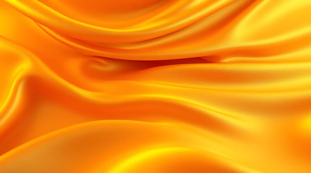 Golden satin background with some smooth lines in it (3d render)の素材