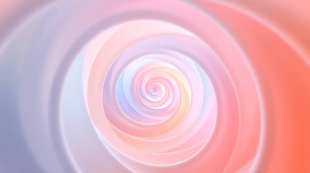 abstract background with spiral in pink and yellow colors. 3d renderingの素材