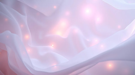 Abstract background of pink fabric with lights. 3d rendering, 3d illustration.の素材