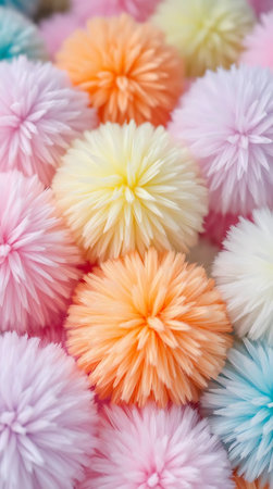Colorful of fluff flower background and texture.の素材