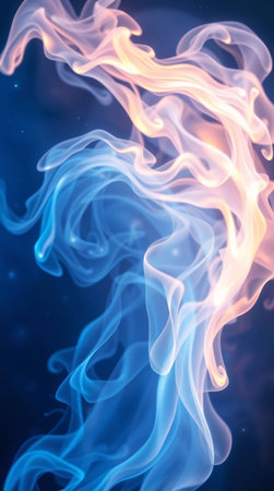Abstract smoke on a dark background. The concept of the mystical nature.の素材