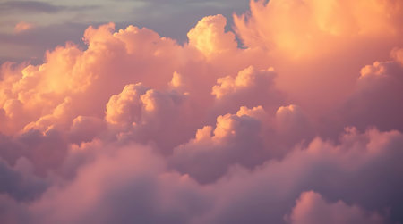 Sunset sky background with tiny clouds. Sunset sky background with tiny cloudsの素材