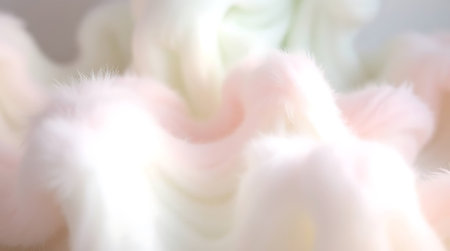 Abstract background of soft multicolored fluffy fur in soft pastel colorsの素材