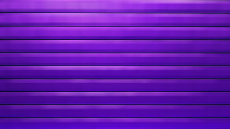 Purple metal background with stripes. 3d rendering, 3d illustration.の写真素材