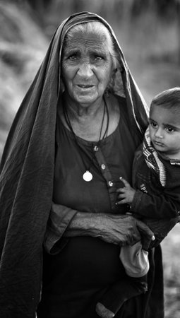 Woman in Pakistan has many responsibilities as taking care of their childrenのeditorial素材