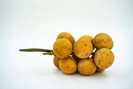 Local fruit called buah tampoi or Baccaurea macrocarpa. native to South East Asia. Selective focus...