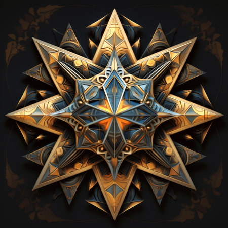 A star depicted in bold, vibrant colors. It exudes a sense of hope and cosmic wonder, radiating brilliance and enchantment, inviting imagination to explore the celestial realms.の素材