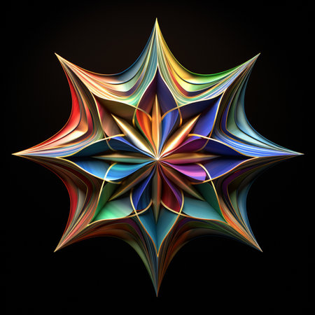 A star depicted in bold, vibrant colors. It exudes a sense of hope and cosmic wonder, radiating brilliance and enchantment, inviting imagination to explore the celestial realms.の素材