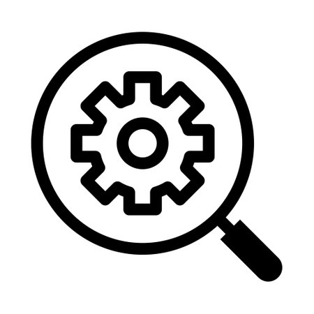 Search icon vector. Found find concept. Magnifying glass Sign isolated on white background. Flat design style for web, website, mobile appのイラスト素材