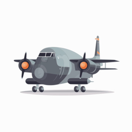 Airplane 3d isometric illustration. Flat 3d isometric high quality transport.のイラスト素材