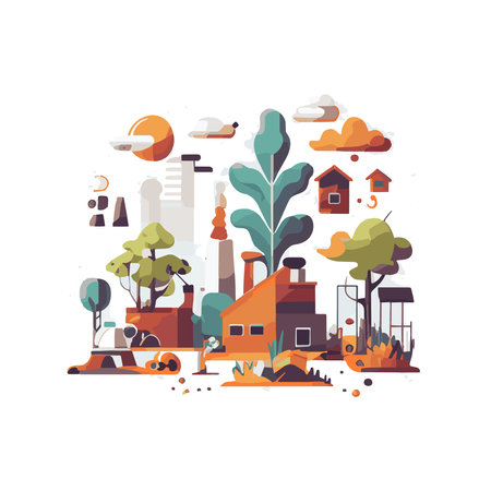 Business Development illustrations. Mega set. Collection of scenes with men and women taking part in business activities. Trendy vector styleのイラスト素材
