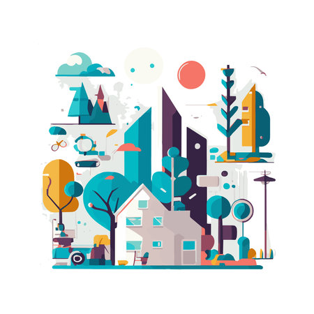Business Development illustrations. Mega set. Collection of scenes with men and women taking part in business activities. Trendy vector styleのイラスト素材