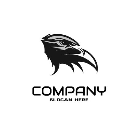 eagle logo template vector logoのイラスト素材
