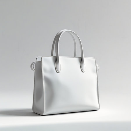 Mockup set of Realistic Shopping Bag for branding and corporate identity design. . Paper package template isolated on white. 3D realistic vector illustration.の素材