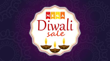 Mega Diwali Saleのイラスト素材