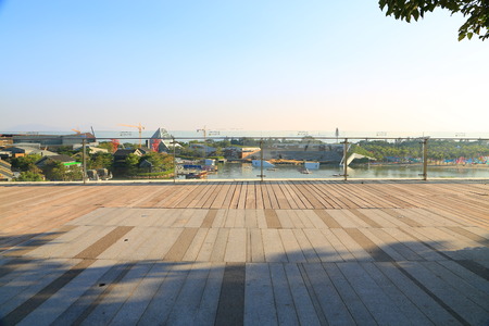 Abstract architecture in Shenzhen, Chinaのeditorial素材