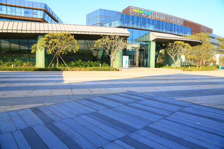 Abstract architecture in Shenzhen, Chinaのeditorial素材