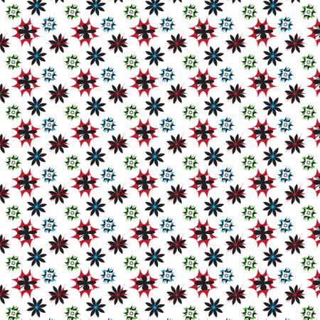 colorful abstract stars, digital surface pattern, print, paper, Fabric, wrap, wallpaperの写真素材