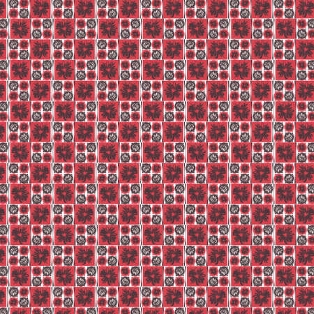 vintage square digital pattern, paper, print, wallpaper, package, wrap, cardの写真素材