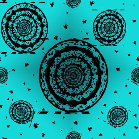 Grunge textured abstract circle surface pattern, digital background, paper, printの写真素材