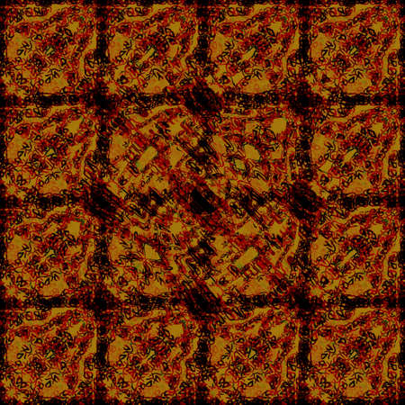vintage brown squares repeat pattern, fabric, surface, poster, print,paperの写真素材