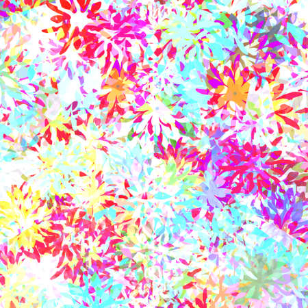 repeat pattern with vivid color abstract leaves, fabric, surface cover, digital paint, background, wrap paper, card, posterの写真素材