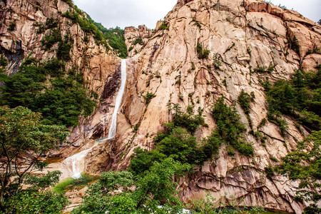 August 27, 2016, North Korea Mount Kumgang tourist attraction, Kowloon yuan scenic spot.のeditorial素材