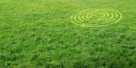 Maze Circleの写真素材