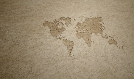 Earth World Mapの写真素材