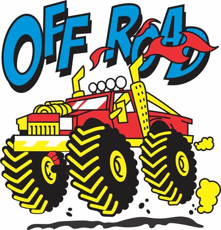 off road car vector illustration.のイラスト素材