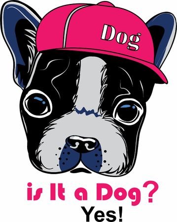 cute dog cartoon vector designのイラスト素材