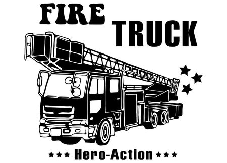 Fire truck vector designのイラスト素材