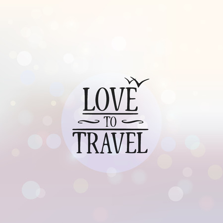 Love to travel poster. Background. Vector illustrationのイラスト素材