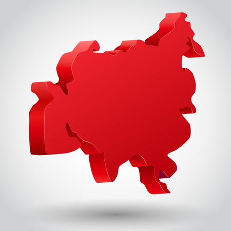 Vector illustration of asia continent. Clean and bright.のイラスト素材