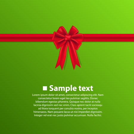 Ribbon with a bow art. Vector illustrationのイラスト素材