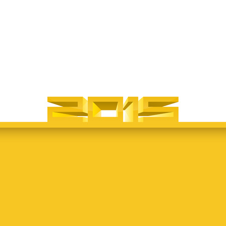 Banner with the numbers 2015. Vector illustrationのイラスト素材