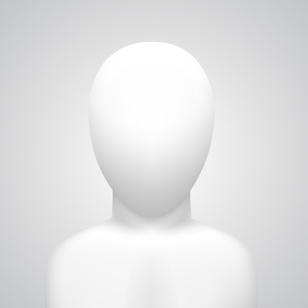 Vector dummy on white background art whiteのイラスト素材