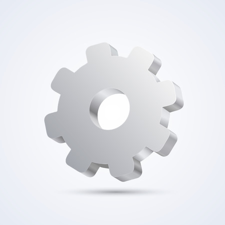 Mechanical gear art sign mechanical. Vector illustrationのイラスト素材