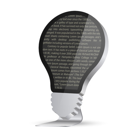 Light bulb in the form of a monitor. Vector illustrationのイラスト素材